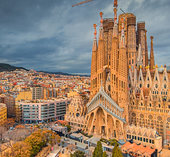 The Cathedral of La Sagrada Familia Aerial Landscape View more by Pelin Oleg's Images.png