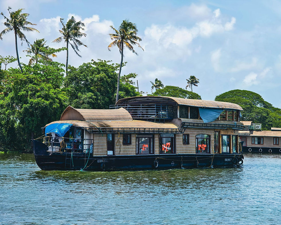 Traditional Houseboat  in Kerala by Sijo Varghese from Pexels