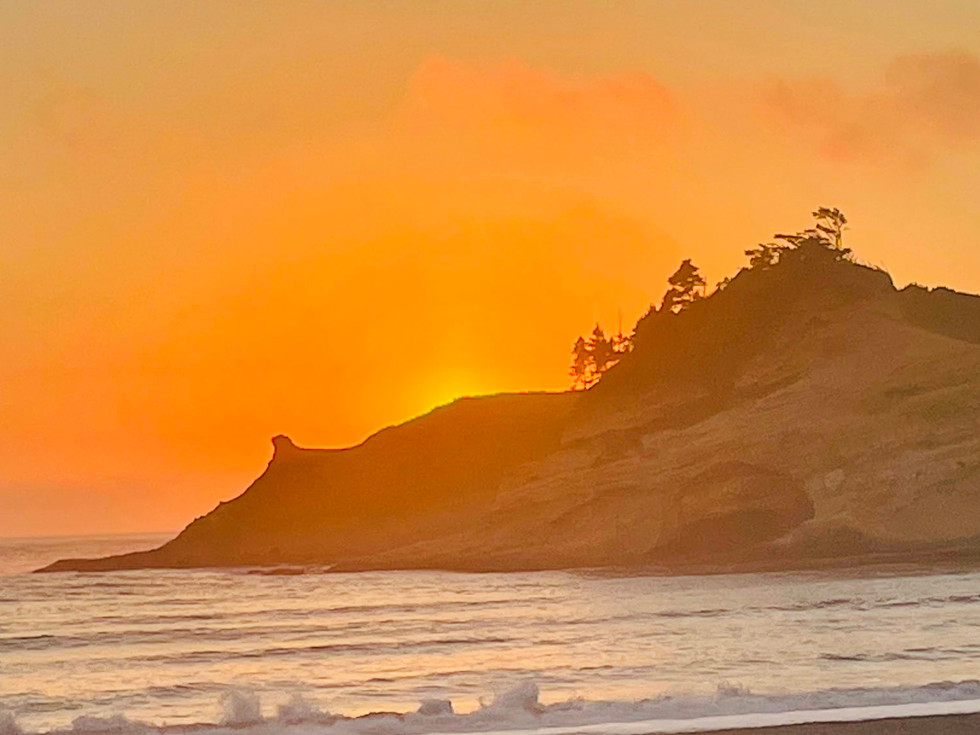 Sunset, Pacific City Beach, Oregon Coast