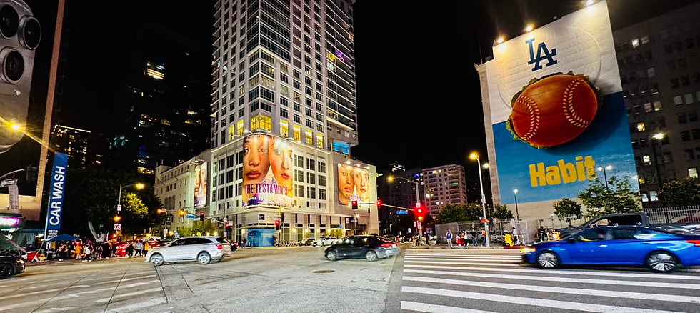 Intersection right by LA Live and Crypto