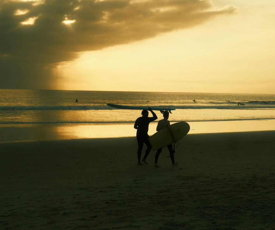 Sunset at a Los Angeles beach