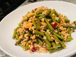 Farro and Green Bean Salad with Hazelnut Crunch
