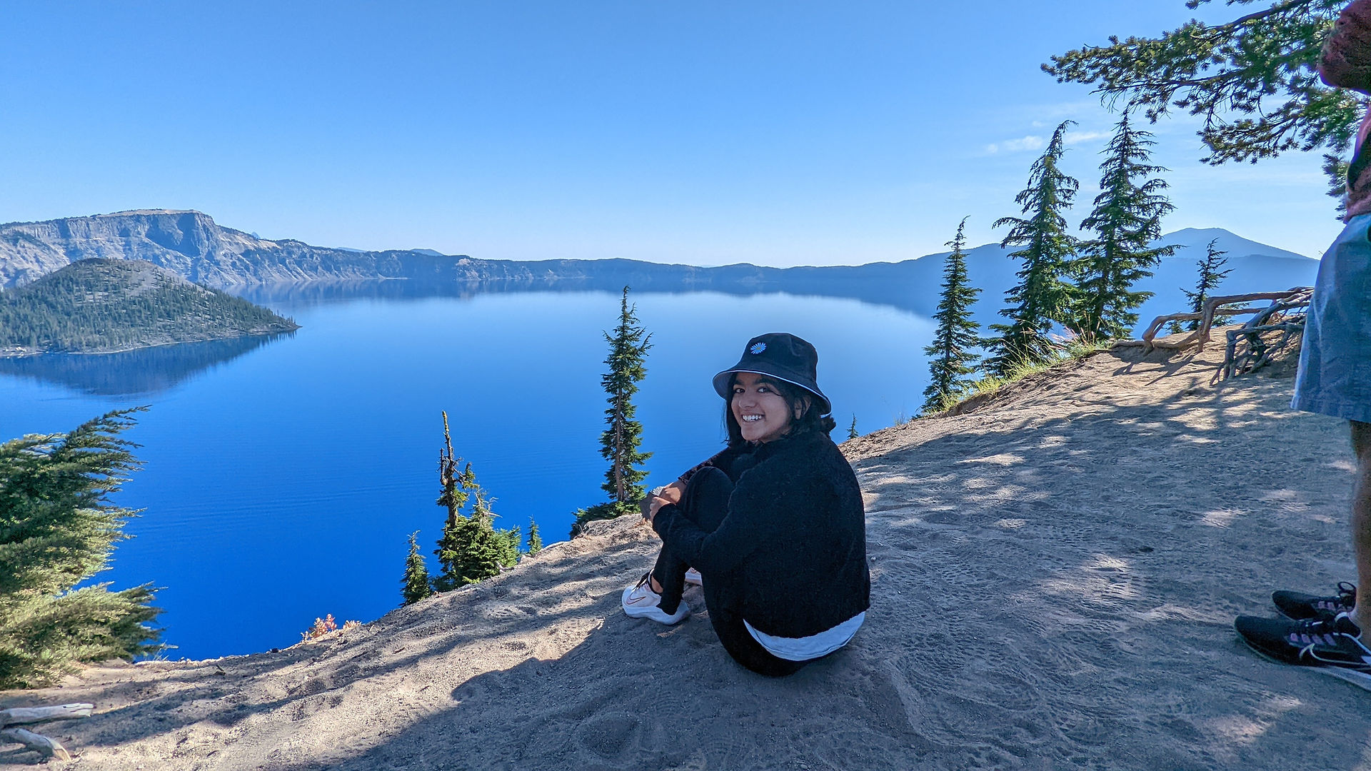 Rim Village, taking in the views at Crater Lake