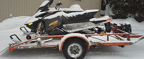 Remorque de transport, motoneige, souffleuse, Vtt, Utv, moto, tondeuse, tracteur, scooter