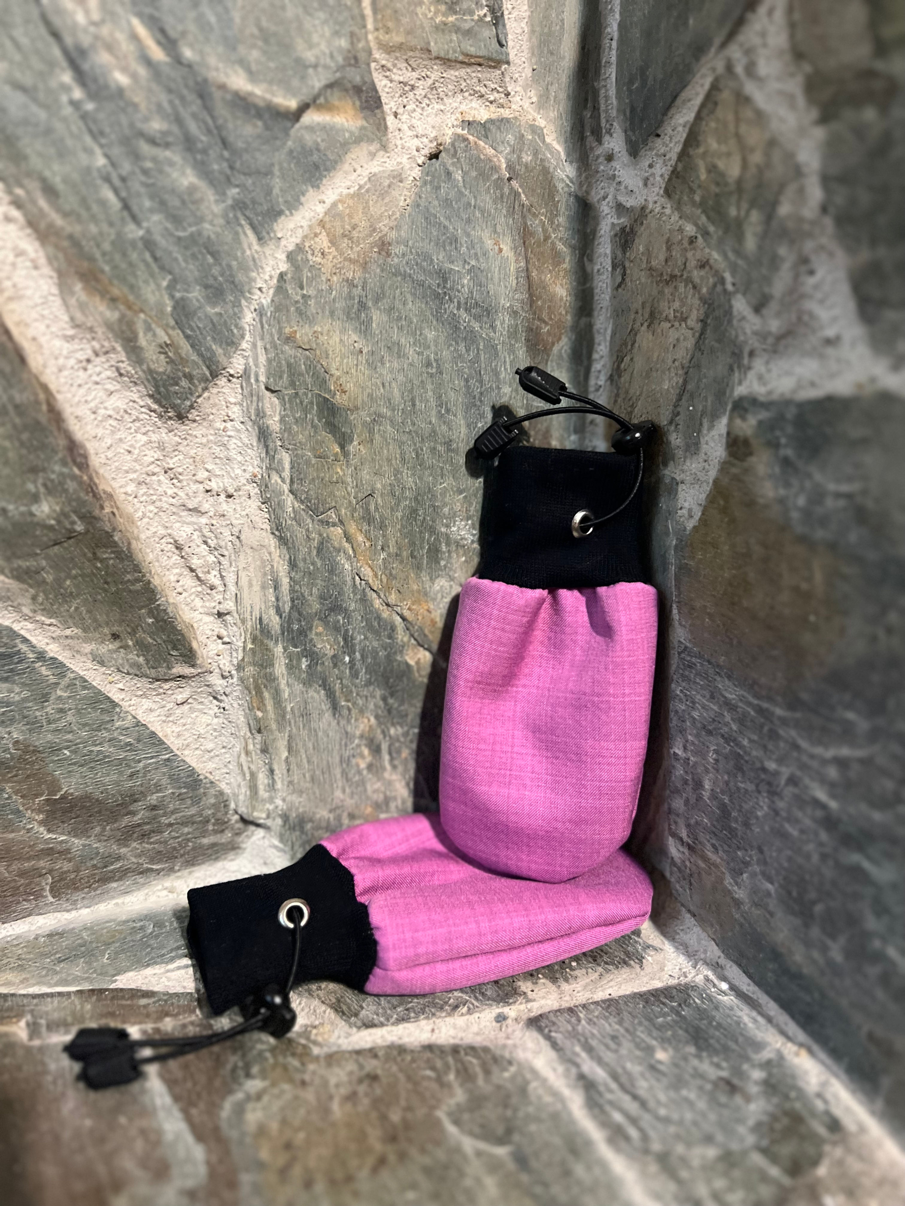 Dětské softshelové rukavice bez palce -fialová