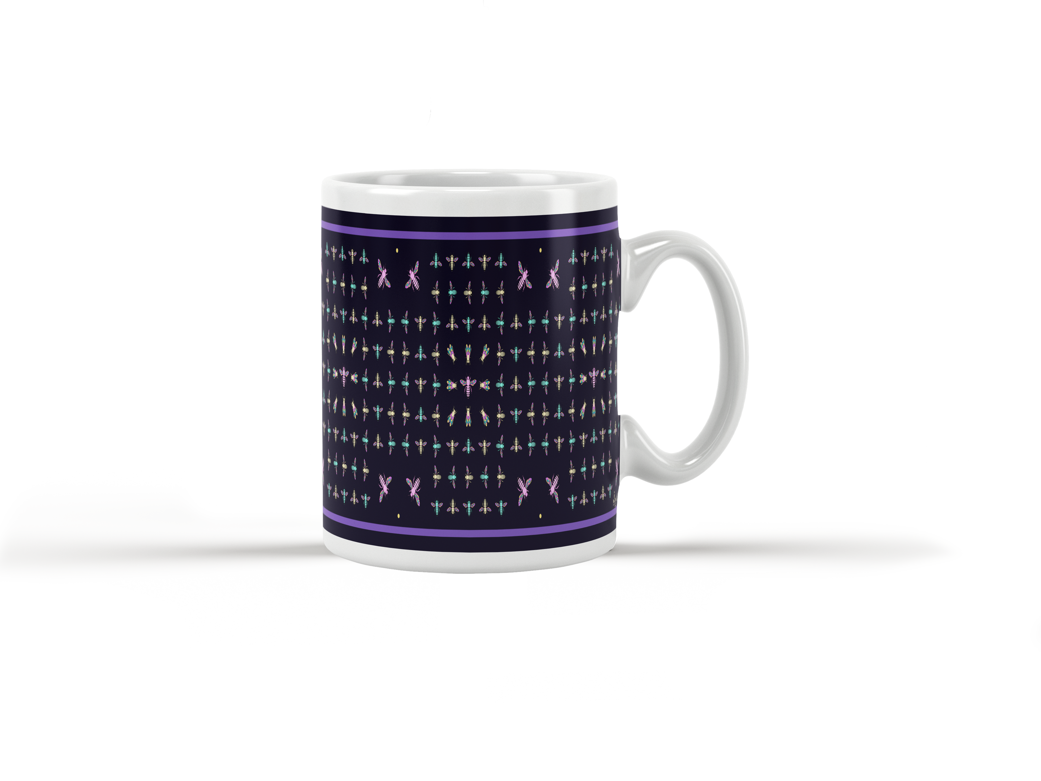 ¨Abeja y Flor" Taza de Autor- Marisol Corona