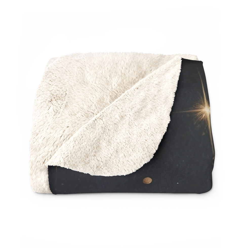 Cosmic Lovers Dance 50" x 60" Sherpa Fleece Blanket, a cozy blanket, beautiful gift, My Site 1