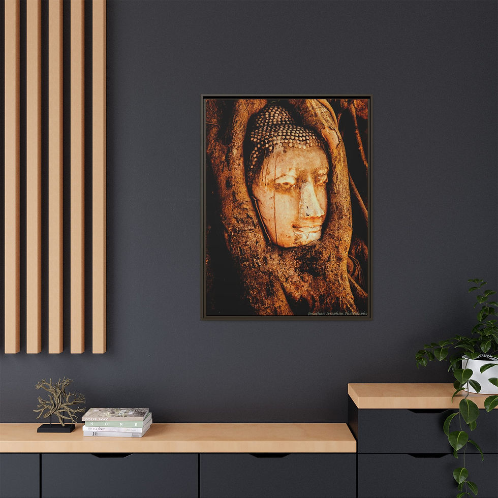 Stone carving framed art on a wall, Khmer art fun gift, My Site 1