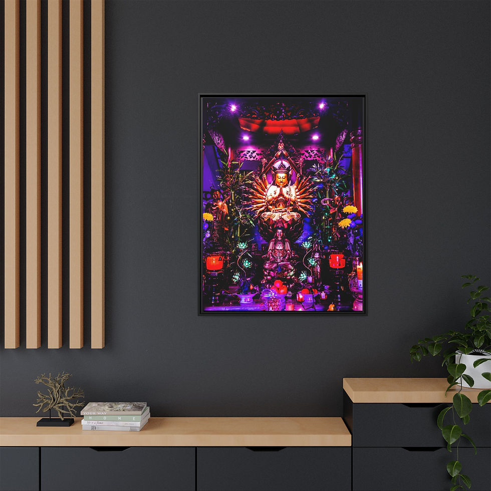 Colorful artwork on wall; My Site 1