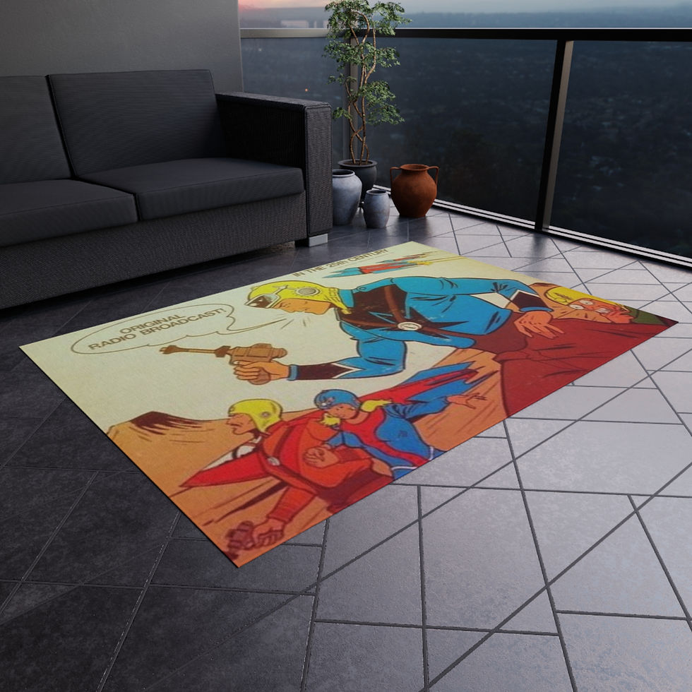 Comic book rug on patio, My Site 1. Vibrant Orange Star Fractal 60" x 84" Rug, Psychedelic Home Decor, Cool Gift