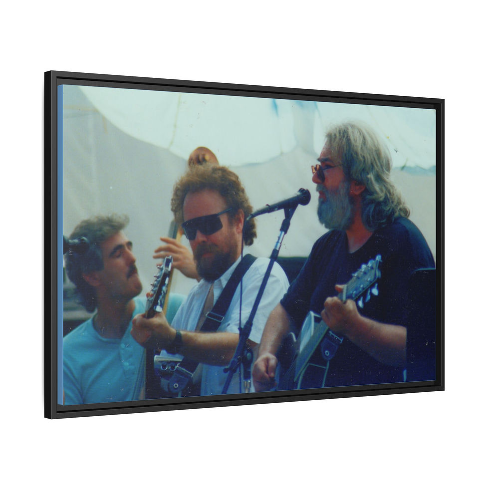 Thumbnail: Jerry Garcia Acoustic Band, French Camp 8-87, 24" x 36" Canvas Print, Fine Gift 