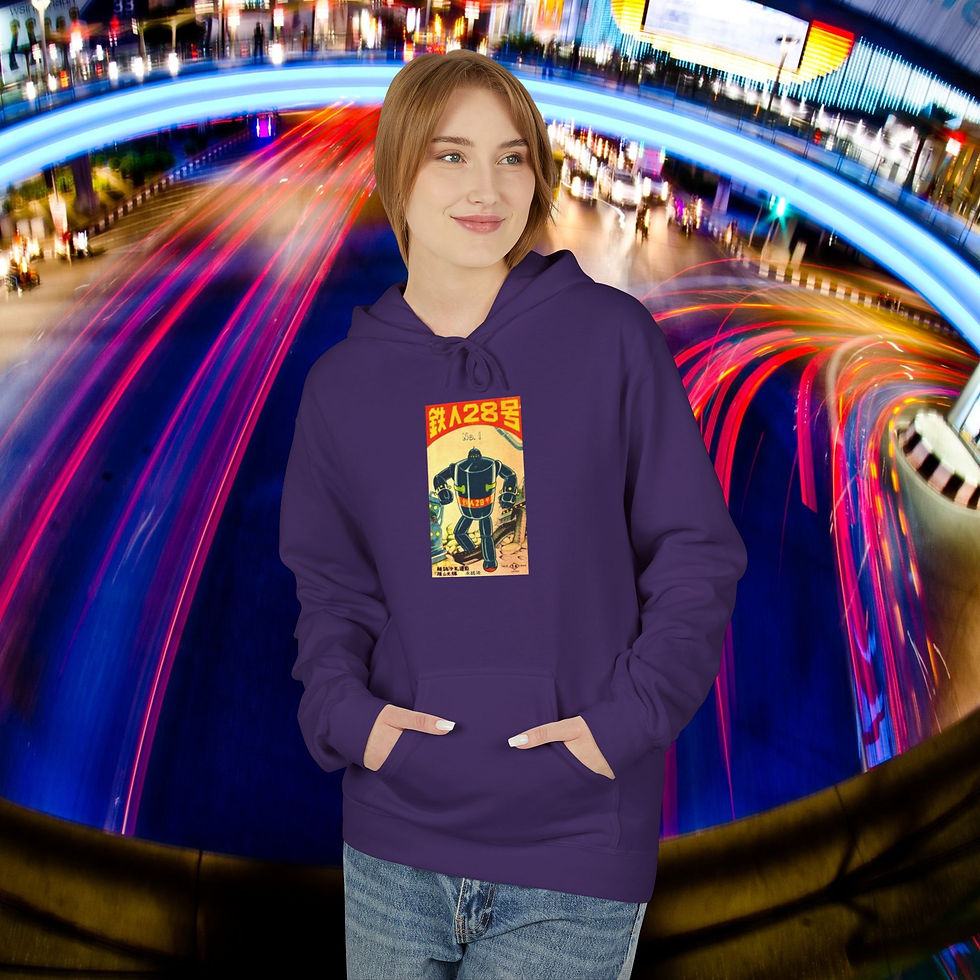Thumbnail: Woman wearing purple hoodie with 