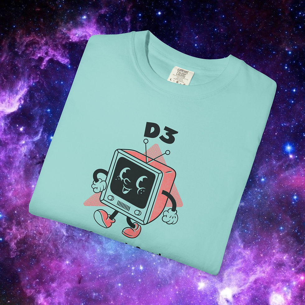Thumbnail: D3 TV character design on Japanese Kanji Shirt, Unisex Gift My Site 1