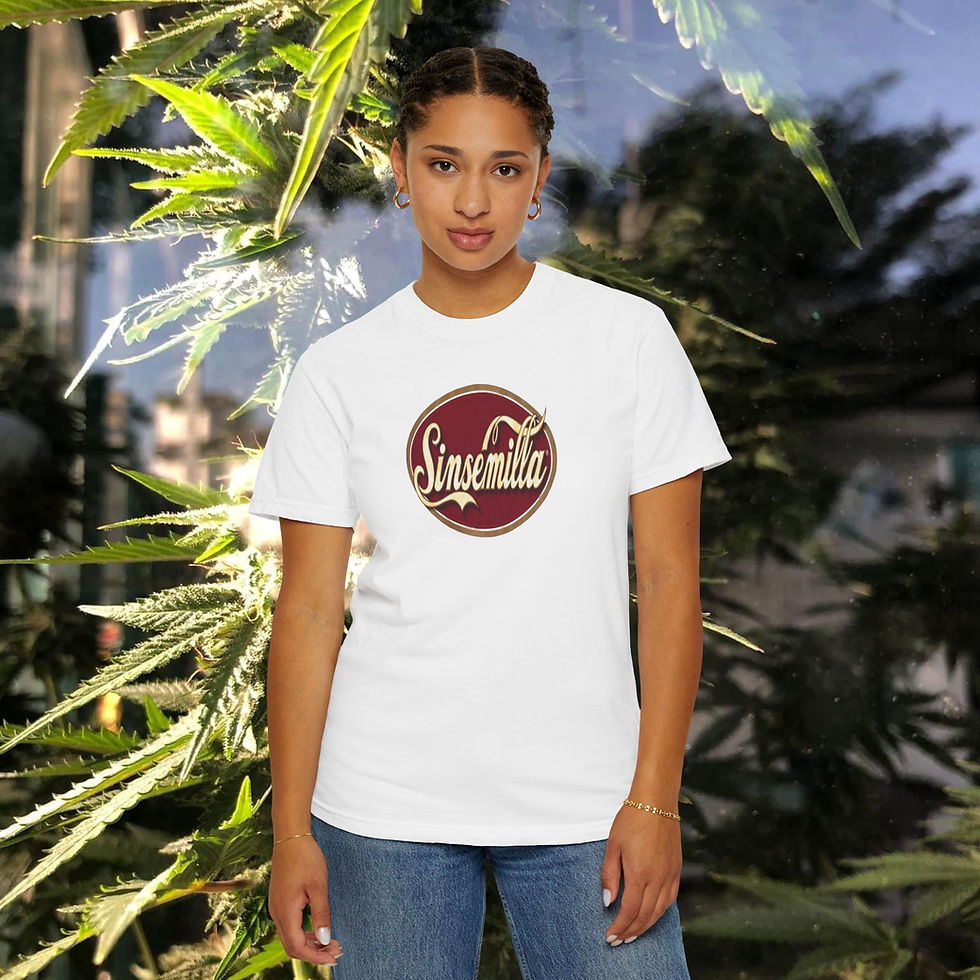 Thumbnail: Retro "Sinsemilla" Logo T-Shirt, Classically Designed Cannabis Lovers' Tee, Gift