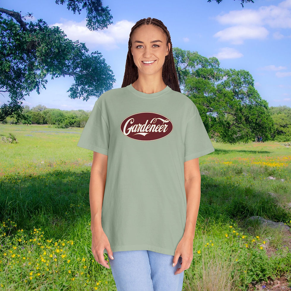 Thumbnail: Classic "Gardeneer" T-Shirt, Vintage Oval Logo Garden Professionals Tee, Gift
