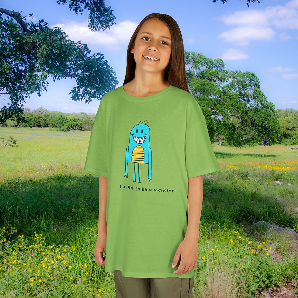 Thumbnail: Young girl wearing green monster shirt, 