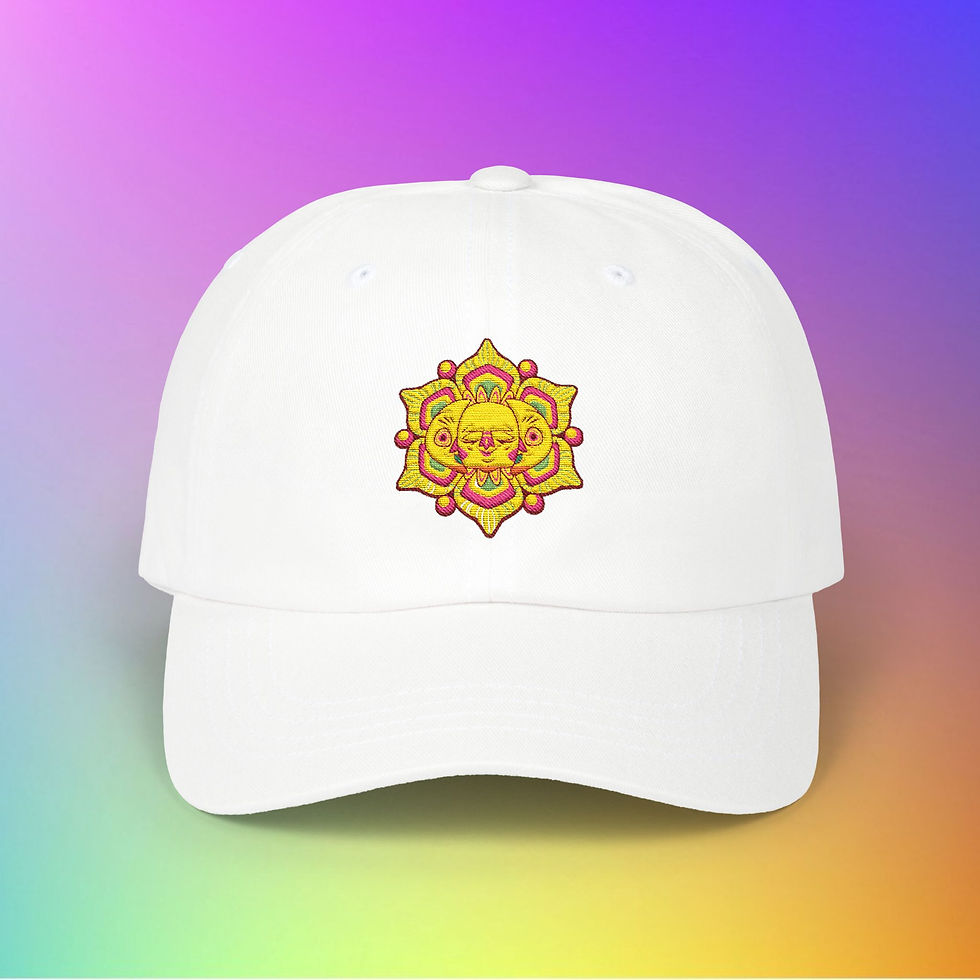 Thumbnail: White baseball cap with gold design. Whiskey Tango Foxtrot Unisex Gift, My Site 1