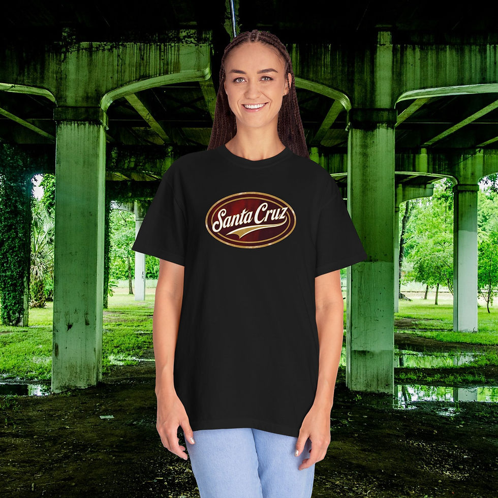 Thumbnail: Classic "Santa Cruz" Vintage Logo T-Shirt, Retro Designed Hipster Tee, Fun Gift