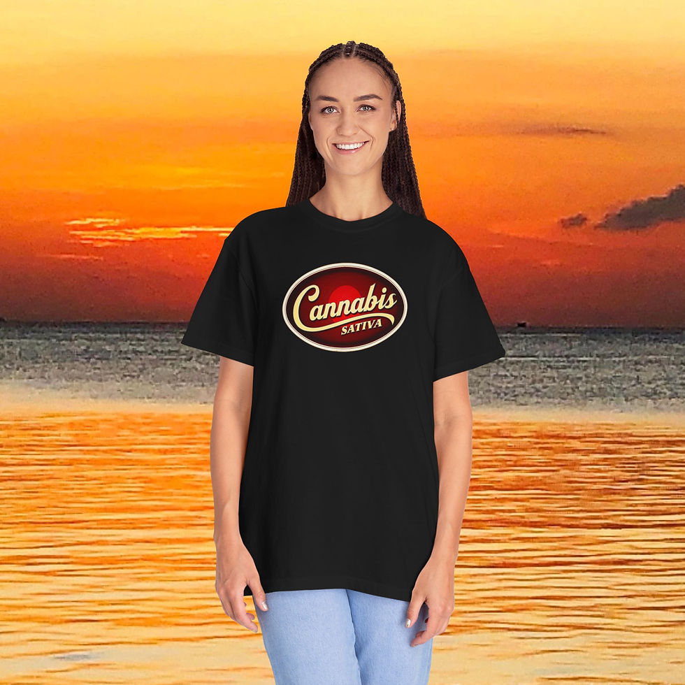 Thumbnail: Classic "Cannabis Sativa" Retro Logo T-Shirt, Cannabis Lovers' Shirt, Epic Gift
