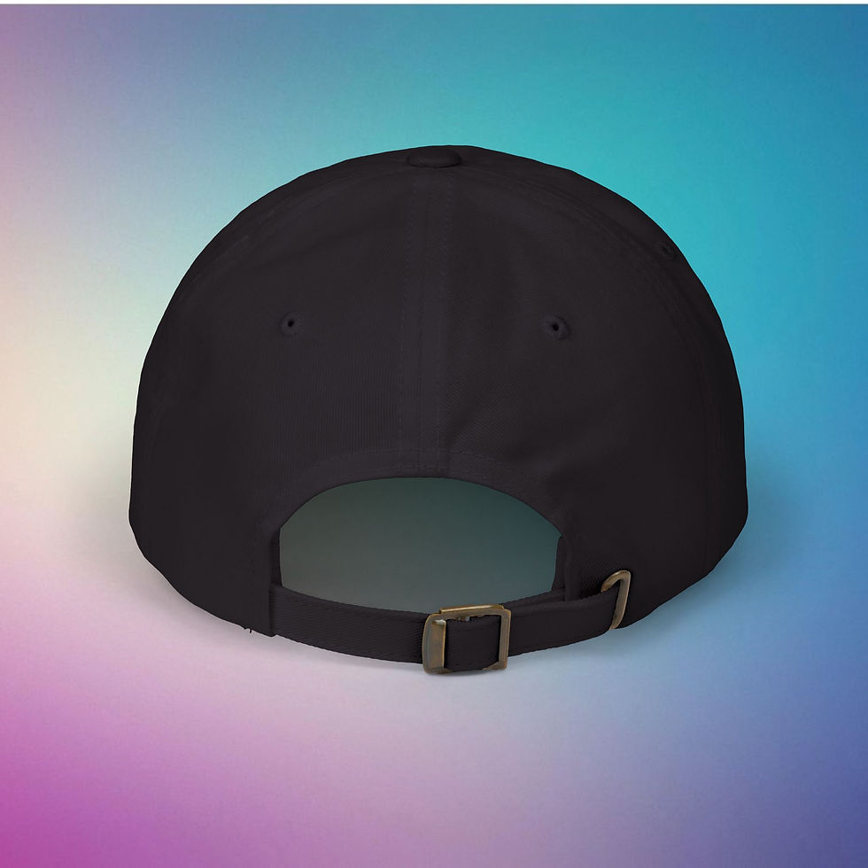 Thumbnail: Japanese Blue Ai Love Character Embroidered Classic Baseball Cap, Gift of Love. Unisex Gift. My Site 1