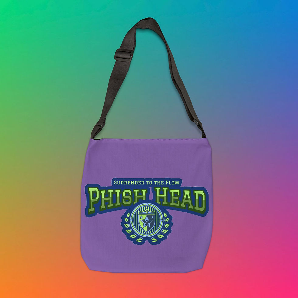 Thumbnail: Collegiate "Ph*sh Head" 18" Adjustable Tote Bag, V2, Great Gift For Music Fans 