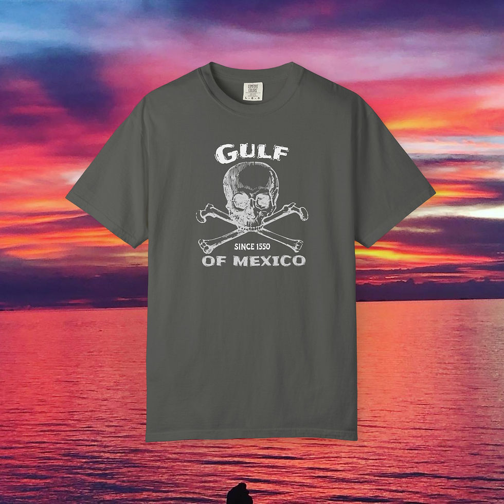 Gulf of Mexico skull shirt design since 1999, unisex t-shirt, My Site 1
