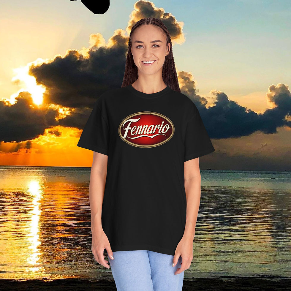 Thumbnail: Classic "Fennario" Oval Logo T‑Shirt, Vintage Inspired Deadhead Tee, Rare Gift