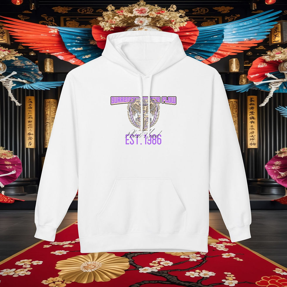 Thumbnail: White hoodie with logo and text EST. 1986, Retro "Space Skater"Skate Style, My Site 1