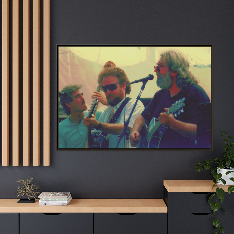 Thumbnail: Jerry Garcia Acoustic Band, French Camp 8-87, 40" x 60" Canvas Print, Fine Gift 