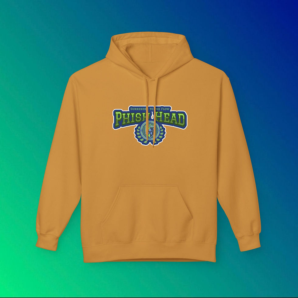 Thumbnail: Mustard-colored hoodie with "PHISH HEAD" text and logo, My Site 1