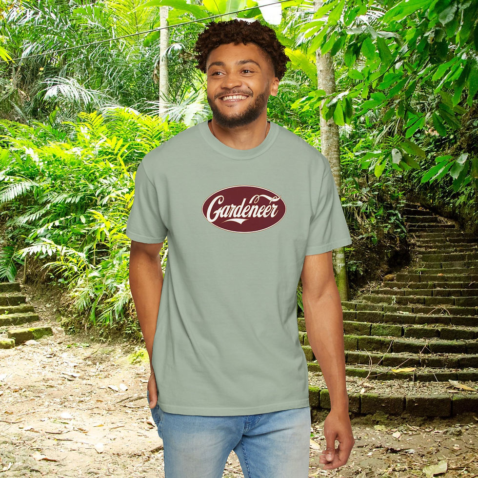 Thumbnail: Classic "Gardeneer" T-Shirt, Vintage Oval Logo Garden Professionals Tee, Gift