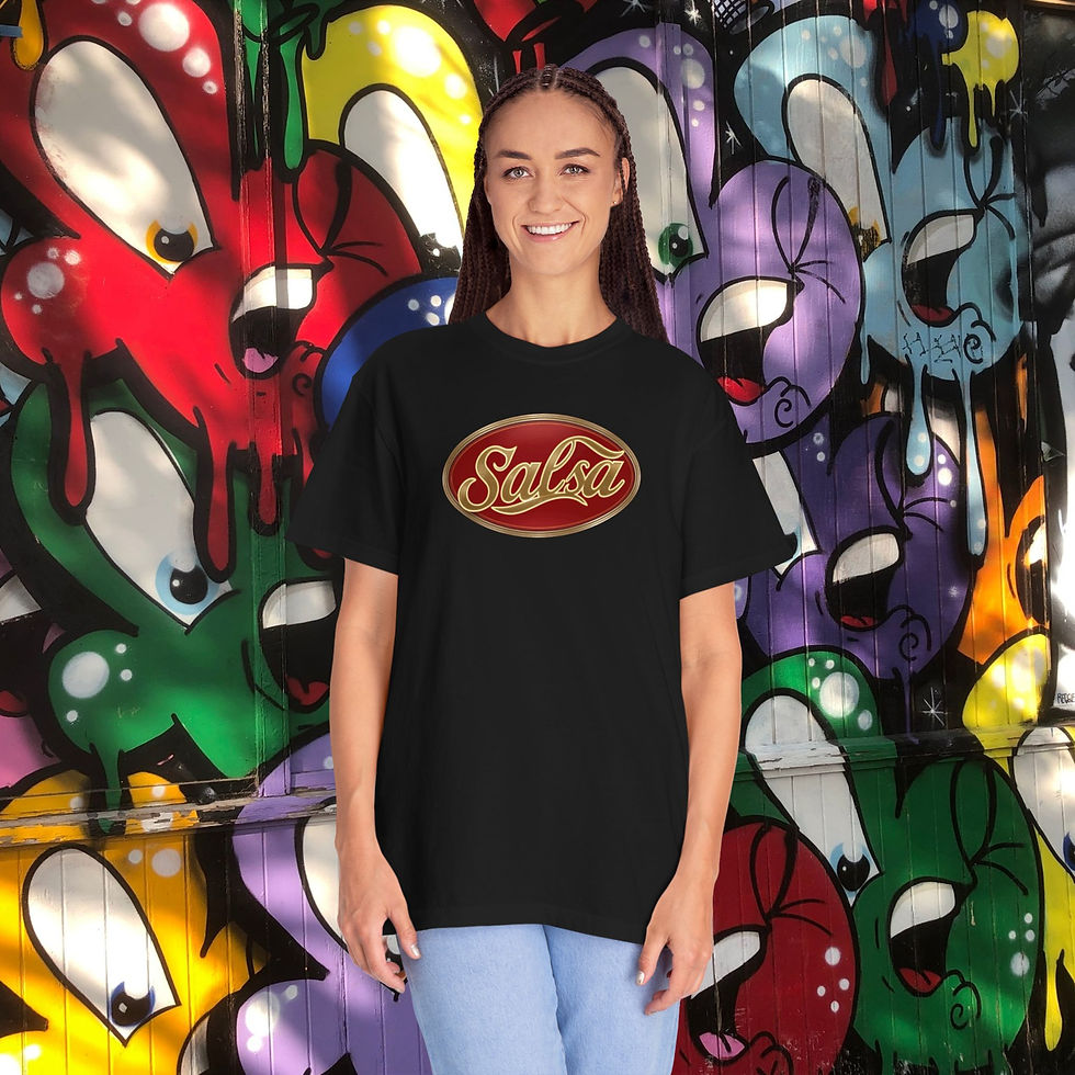 Thumbnail: Classic "Salsa" Vintage Logo T-Shirt, Spicy Retro Designed Tee, Fun Sexy Gift