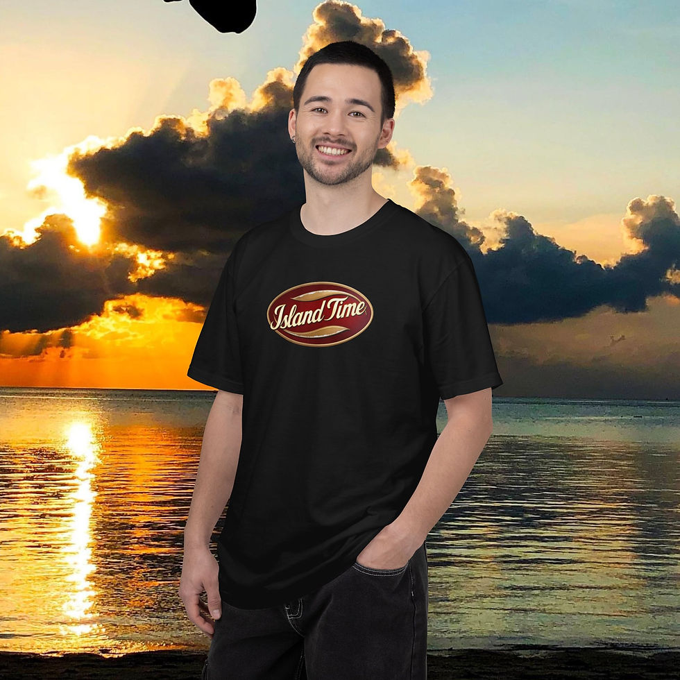 Thumbnail: Classic "Island Time" T-Shirt, Island Paradise Tee, Surfer Wear, Vacation Gift