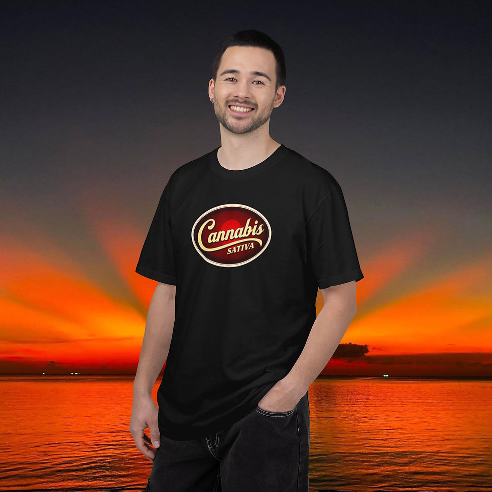 Thumbnail: Classic "Cannabis Sativa" Retro Logo T-Shirt, Cannabis Lovers' Shirt, Epic Gift