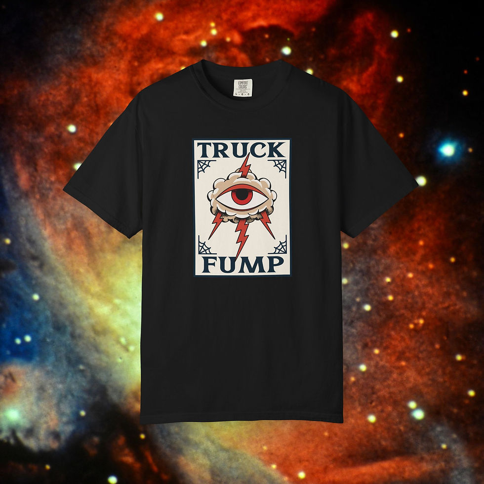 Thumbnail: Black T-shirt Truck Fump design, eye illustration, Unisex Gift, Anti-Fascist Shirt. My Site 1