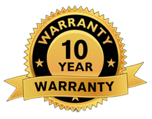 10 year warranty on products and workmanship