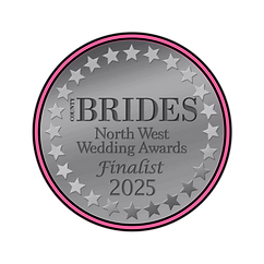 County Brides North West Wedding Awards finalist 2025 badge