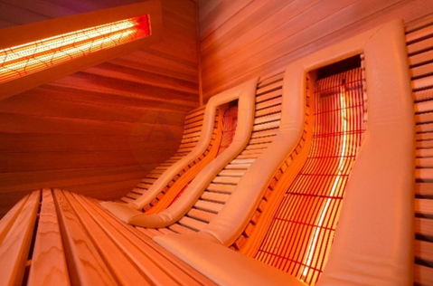 SAUNA LOUNGE INFRAROUGE PRIVATIF DANS LA CHAMBRE INFRATHERAPIE SUITE EDEN PISCINE SAUNA JACUZZI HAMMAM JAPONAIS LA SUITE BARBIZON MEILLEURE LOVEROOM BIEN ETRE CHAMBRE HOTEL FONTAINEBLEAU COUPLES PARIS IDF 77