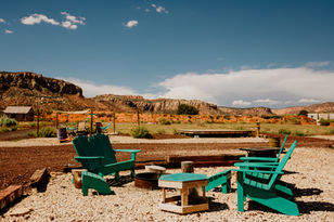 Community firepit area