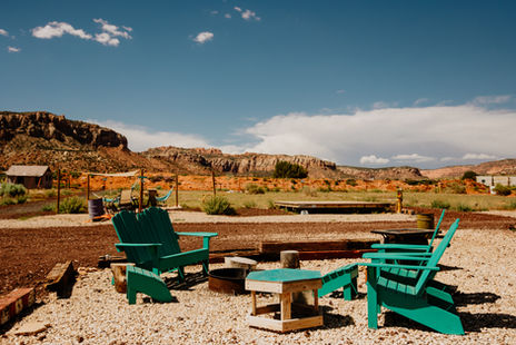 Community firepit area