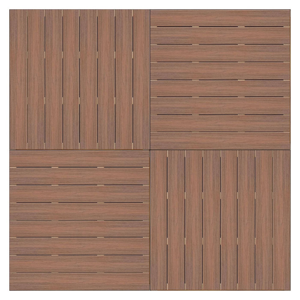 Thumbnail: Leatherwood Composite Ekodeck Designer Modular Decking - 4 Project Kit  130-220mm High