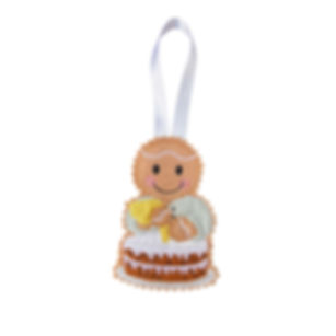 Cake Maker / decorator Gingerbread Felt Decoration