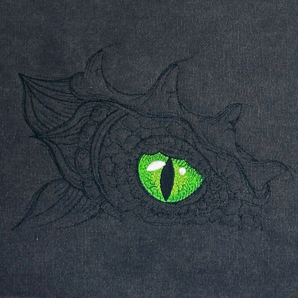 Thumbnail: Green Dragon Eye Messenger Bag