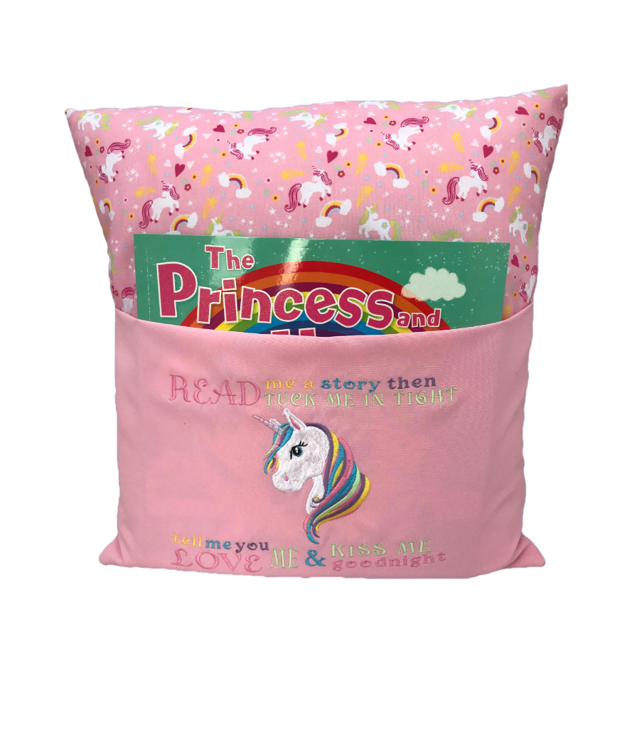 Thumbnail: Rainbow Unicorn Themed Reading Book Cushion