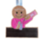 Thumbnail: Barmaid Gingerbread Felt Decoration