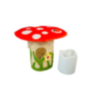Toadstool Tea Light Fairy House