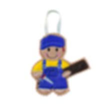 Carpenter Gingerbread Decoration