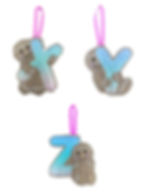 Thumbnail: Gingerbread Initial Alphabet Hanging Decoration