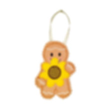 Sunflower Gingerbread Decoration 