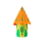 Thumbnail: Orange and Yellow Tea Light Fairy House